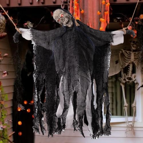 Fantômes Halloween Extérieurs Articulés pour une Farce Squelette Grand Format