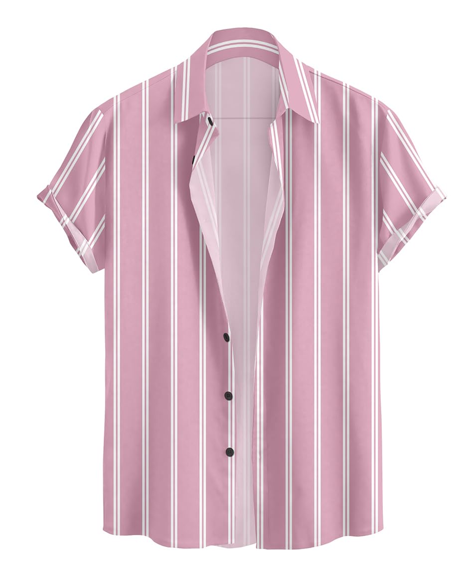 le pery Men's Striped Casual Fashion Shirt for Men | Men's Spandex Stratchable | Trendy Regular Fit | Man Formal | Half Sleeve, Casual Style-picture-12