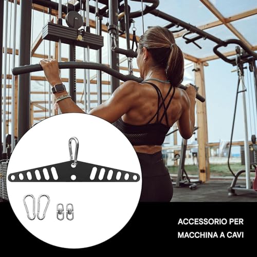 Adaptateur multifonctionnel multi-trous pour optimiser les exercices sur machine de traction - 2
