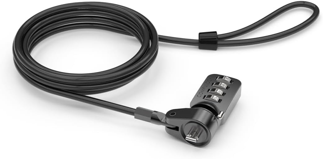 Compulocks T-bar Security Combination Cable Lock Black