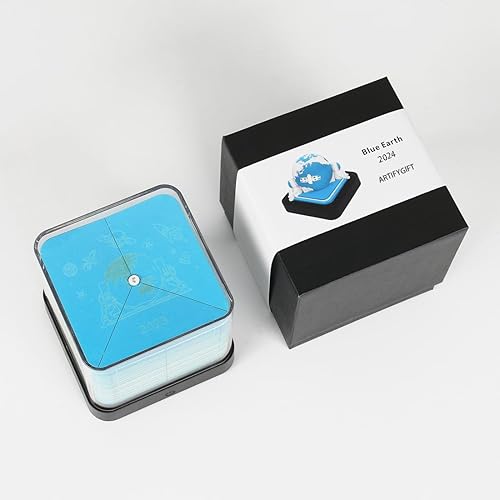 Miniatura 2 de Calendario de piezas de tiempo 2024 con luz LED, calendario de arte 3D Sakura Tree Paper Tear Away, bloc de notas tallado creativas, notas adhesivas