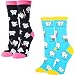 Women's Novelty Crazy Funny Teeth Patterned Dental Crew Socks, Dentist Gift