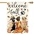 AVOIN colorlife Welcome Fall Dog House Flag 28x40 Inch Double Sided Outside, Leaves Pumpkin Seasonal Thanksgiving Rustic Yard Outdoor Decorative Flag