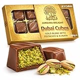 Dubai Chocolate Bar Pistachio – 100g Kunafa Bar with Pistachio Cream Filling – Luxurious Fix Dubai Choco Cubes Box– Best Gifts for Kids, Family & Friend (Chocolate Cubes Box- Pack of 1)