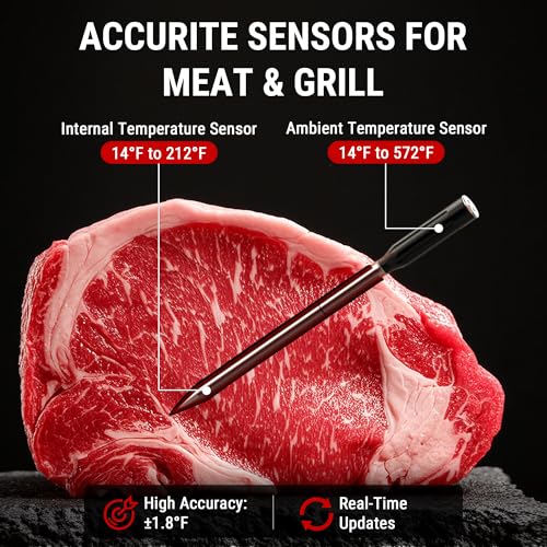 TempSpike 500FT Bluetooth Wireless Meat Thermometer for Grilling and Smoking, Dual Meat Probes Grill Thermometer, LCD-Enhanced Booster, Smoker BBQ Thermometer for Grill Rotisserie Turkey Beef by TempSpike - Image 6