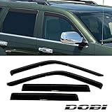 CBX Auto 4pcs Side Window Deflectors Window Visors for 93-98 Jeep Grand Cherokee Smoke Vent Visor...