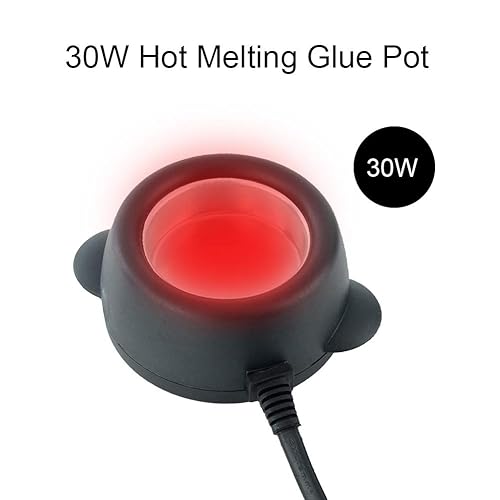 Miniatura 2 de Olla de pegamento caliente de 30 W, olla de extensión de cabello, mini olla de pegamento, olla de pegamento caliente, calentador eléctrico de perlas