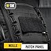 M-Tac Loop Tactical Morale Patches Board Molle Attachment 6.3 x 3.4 (Black)