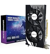 Kroteaup RX 580 Graphics Card, 2048SP, Real 8GB, GDDR5, 256 Bit, Pc Gaming Video Card, HDMI/DP/DV...