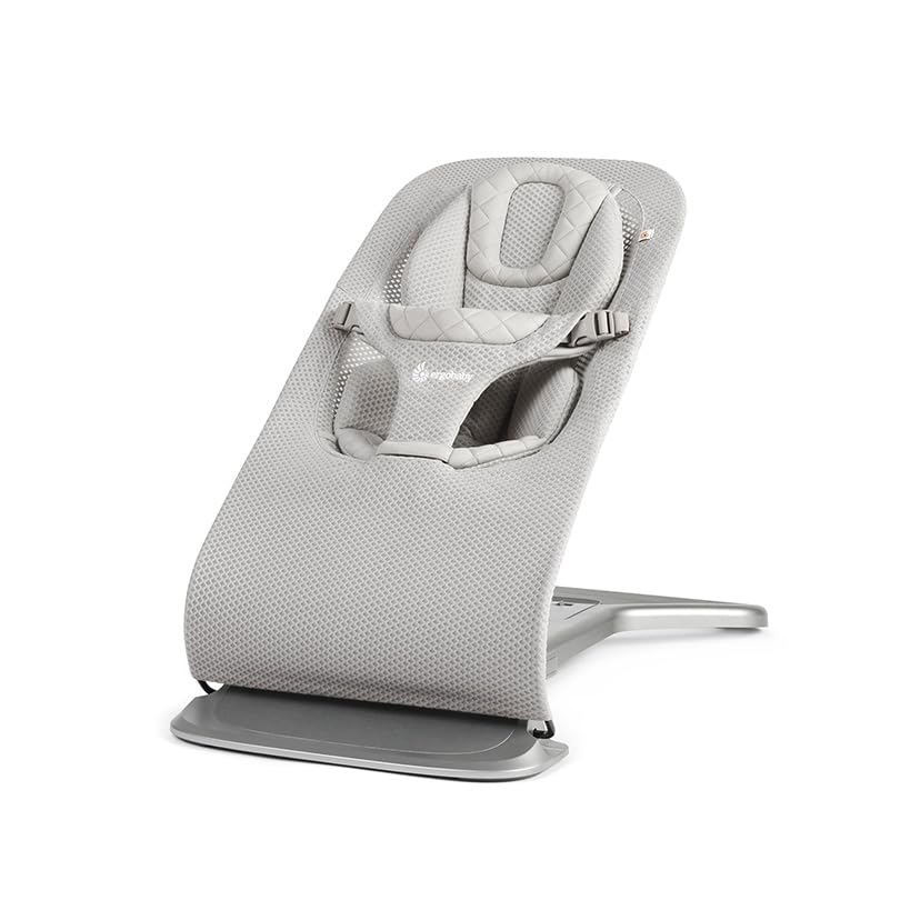 ErgobabyErgobaby ErgoBaby Evolve Bouncer Mesh Light Grey Huggable Washable Recliner