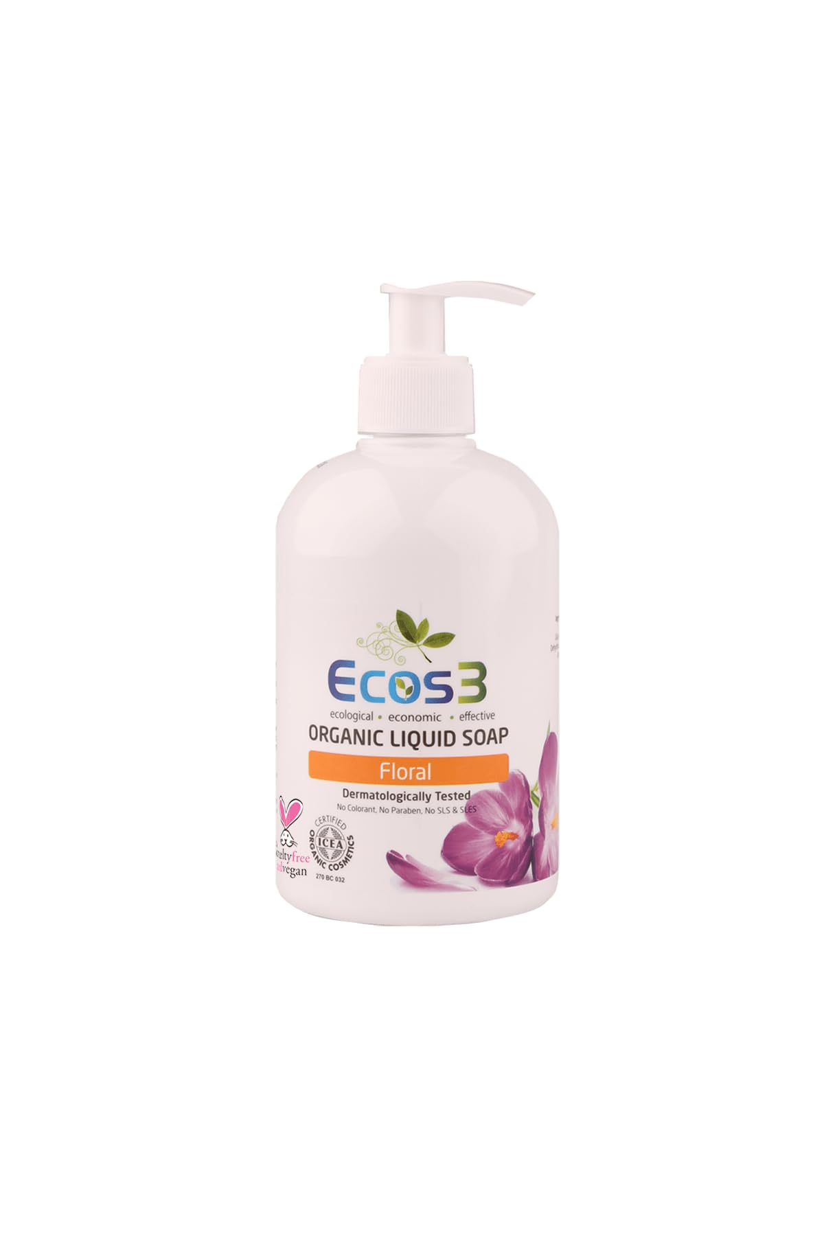 Ecos3 Organik Sıvı Sabun Floral 2’li SET (2 x 500 ML)