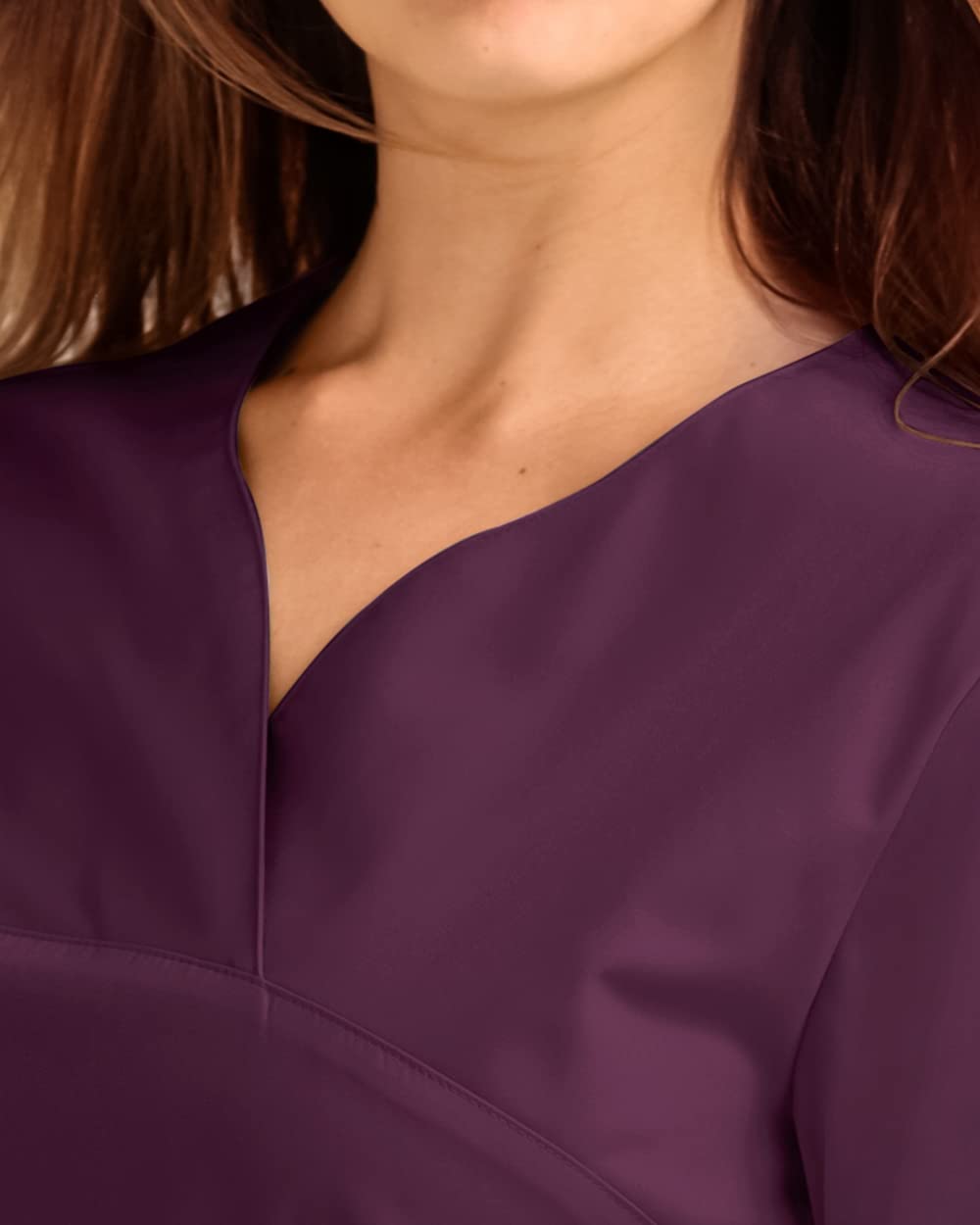 CLINIC DRESS Schlupfkasack 5er-Pack Damen Kasacks für Pflege Ärzte und Ärztinnen Praxisteam 2 Taschen leicht tailliert