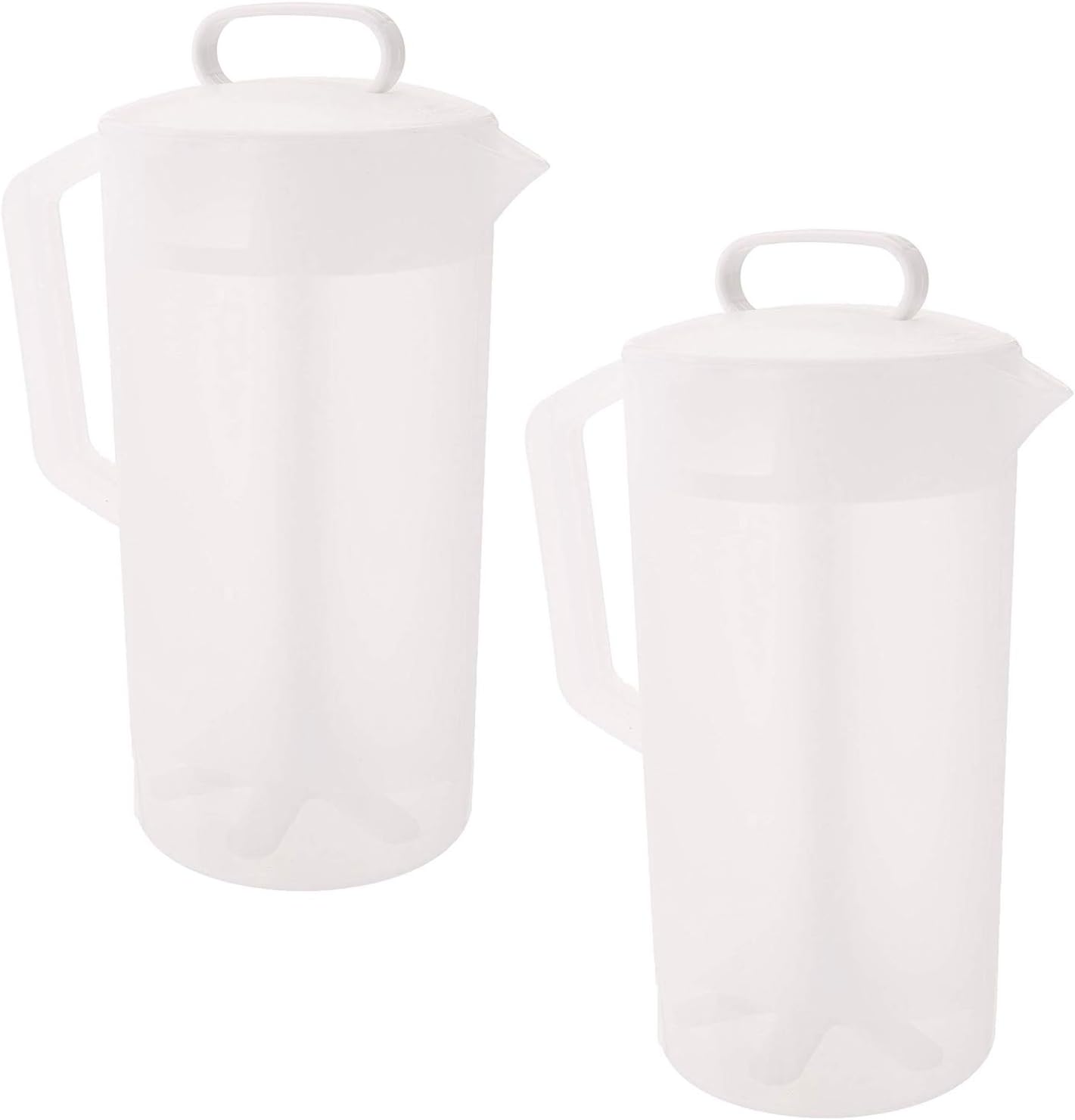 Rubbermaid - Mixing Pitcher, (2 Quart Capacity), (White) (2 Pack)