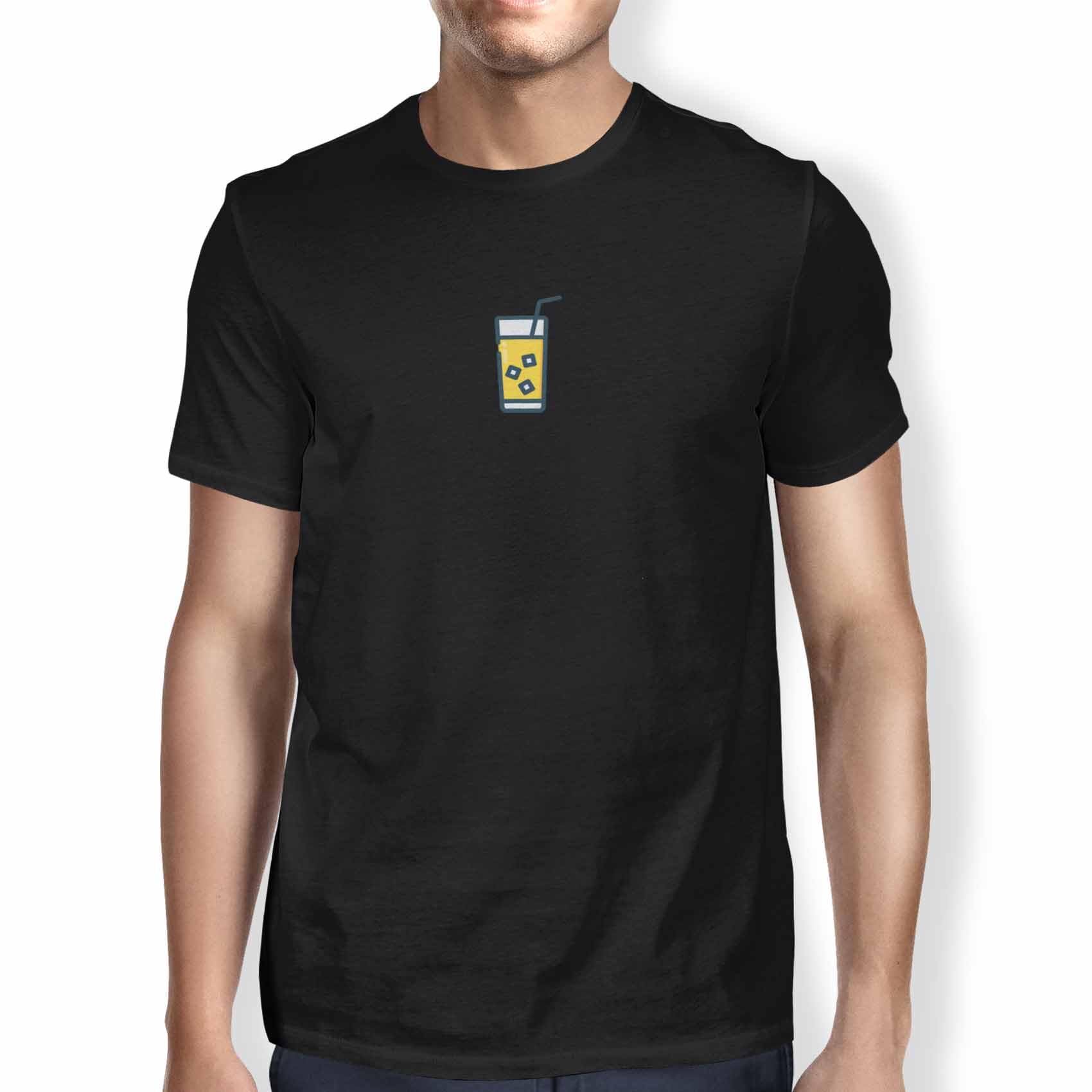 Green Fish Men's Black Fdmtsi-100345 T-Shirt, M