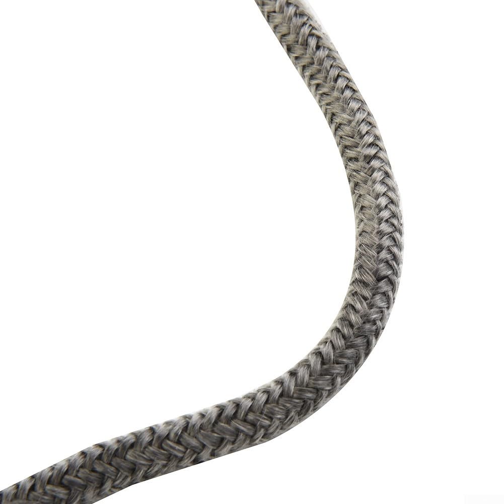 Corda resistente al calore, Guarnizione for porta della stufa a legna in corda di fibra vetro nera 6-8 mm diametro 2 m lunghezza(8mm)