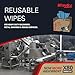 WypAll PowerClean X80 Cloths Heavy Duty Wipes (41041), Brag Box, Extended Use Towels, Blue (1 Pack of 160 Sheets, 160 Sheet Total)