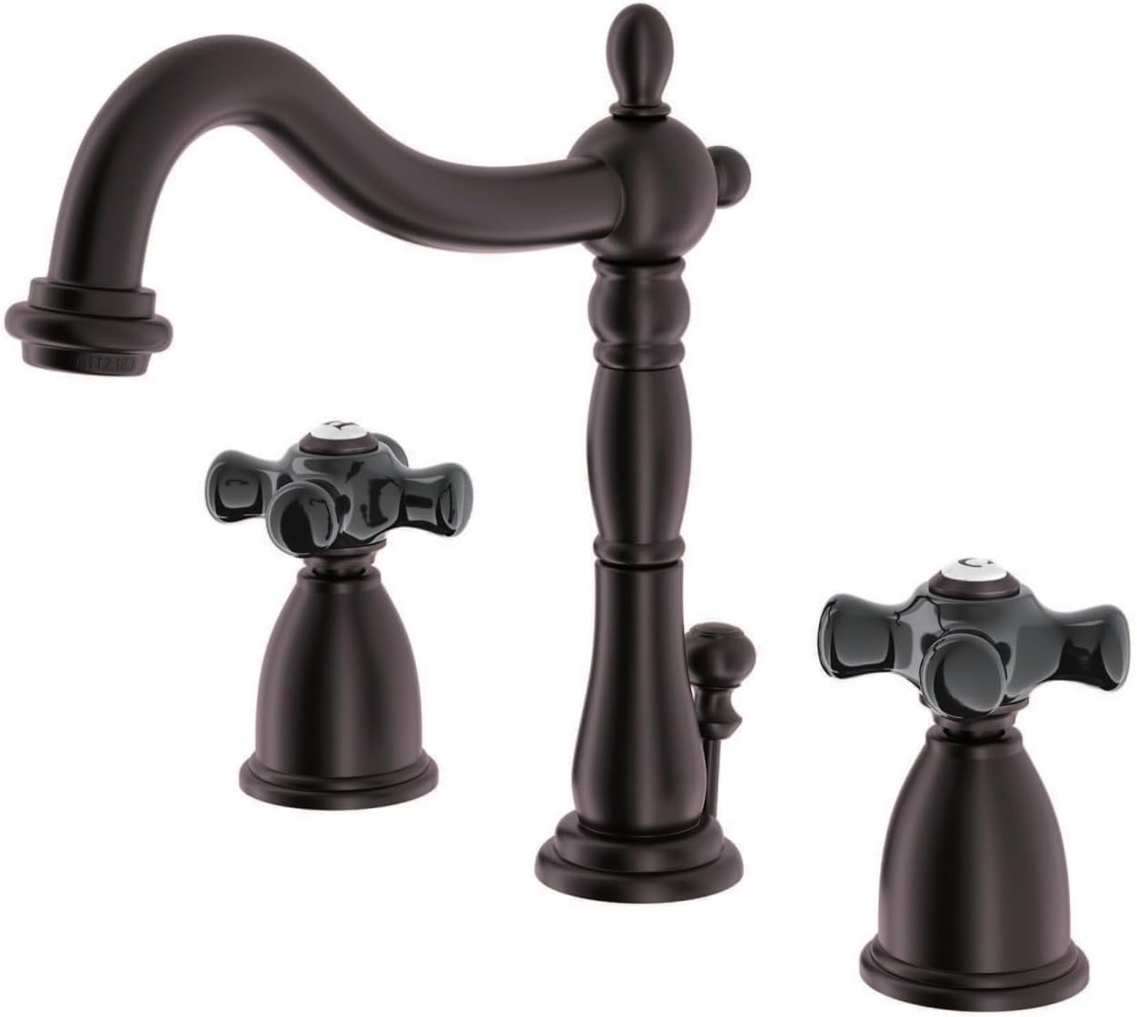 Kingston Brass KB1975PKX Widespread Lavatory Faucet with Retail Pop-Up and 6-1/2" Spout Reach, Oil Rubbed Bronze
