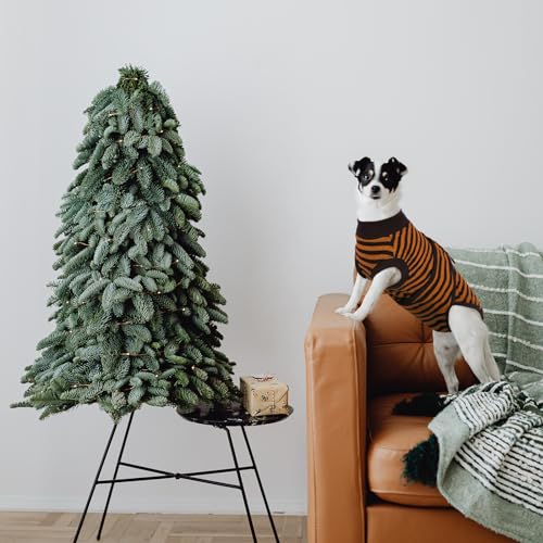 Kuoser Hundebody Nach Op, Hundebody Nach Kastration Rüde Hündin,Hundebody Nach Op Hündin, Atmungsaktiv Body Für Hunde Nach Op,Leckschutz Hund, Anti-Wundlecken Op Body Hund,Braun XXL