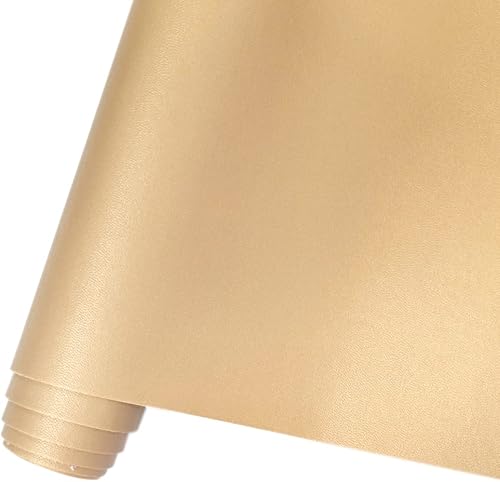 Miniatura 61 de HYANG - Hojas de piel sintética de color liso beige, 1 rollo de 12 x 53 pulgadas, piel sintética ideal para hacer proyectos de manualidades hechos a