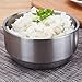 Hemoton Insulated Stainless Steel Rice Bowl Salad Bowl with Lid Heavy Duty Household Utensils for All Meals