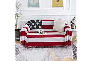 MayNest American Flag BLANKET Large Reversible, Soft and Cozy Throws Blanket, Vintage...