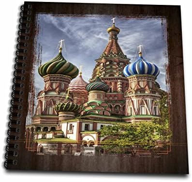 3dRose db_31524_1 Russian Cathedral-Drawing Book, 8 by 8-Inch image 2