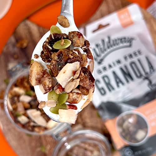 Wildway Vegan Granola | Variety | Certified Gluten Free Granola Breakfast Cereal, Low Carb Snack | Grain-Free, Paleo, Non-Gmo, No Artificial Sweetener | 8Oz - 4 Pack #TOP6