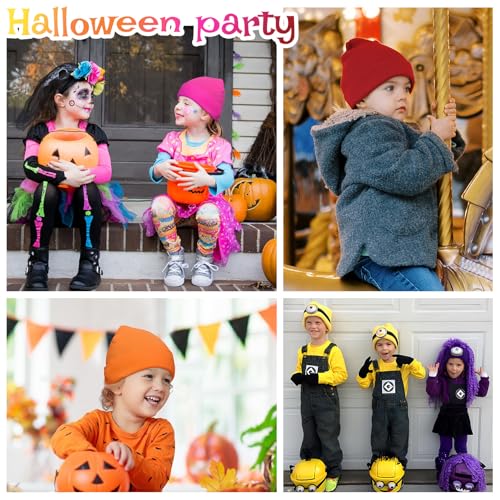 Century Star Kid'S Winter Warm Knit Hats Slouchy Baggy Beanie Hat Skull Cap For Boys Girls 1 Pack Red One Size thumb #4