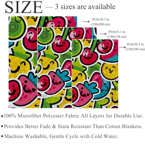 Couverture microfibre chaude cerise fraise idéale pour cocooner sur le canapé - 5