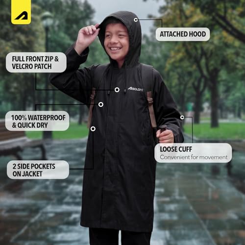 Image of Boldfit- Kids-Waterproof & Windproof Rainwear|Raincoat|