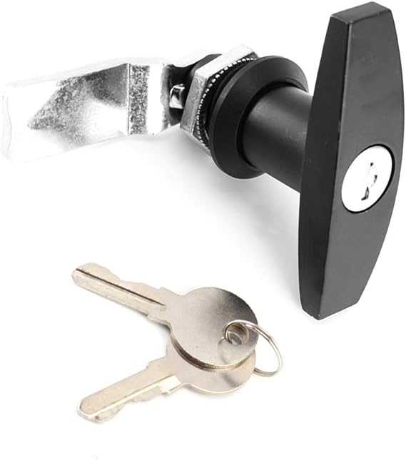 THandle Lock Kit, Zinc Alloy Rear Fixing Tool Box Garage Door Lock