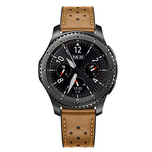 Oboe 22mm Genuine Leather Watch Band Brown - Image 6