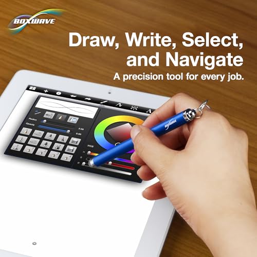 Image of BoxWave Nintendo Switch Stylus Pen, [EverTouch Capacitive Stylus] Fiber Tip Capacitive Stylus Pen for Nintendo Switch - Jet Black