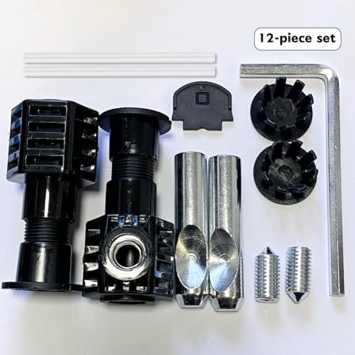 WC Befestigungsset, Universal-Befestigungsschrauben-Set für Wand-WC, WC Anschluss Set, Zubehör für die wandhängende Toiletten Boden Badezimmer Toilette Toilet-Deckelschrauben, Einfach zu Installieren