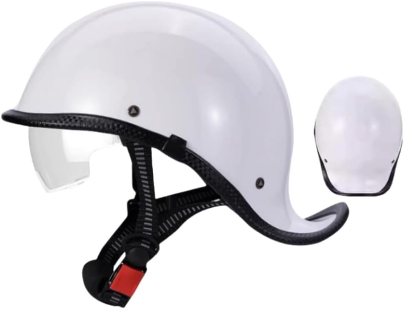 Amazon.co.jp: 半ヘル ダックテールヘルメット ハーフヘルメット