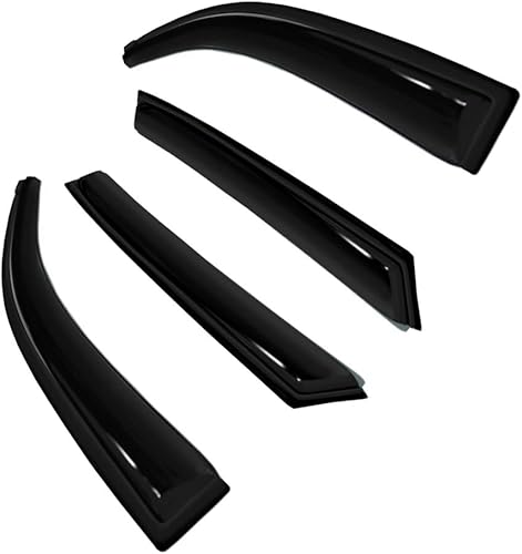 Gldifa 4 protectores de lluvia solar para ventana, deflector de viento compatible con Toyota RAV 4 XA40 humo 2013-2018