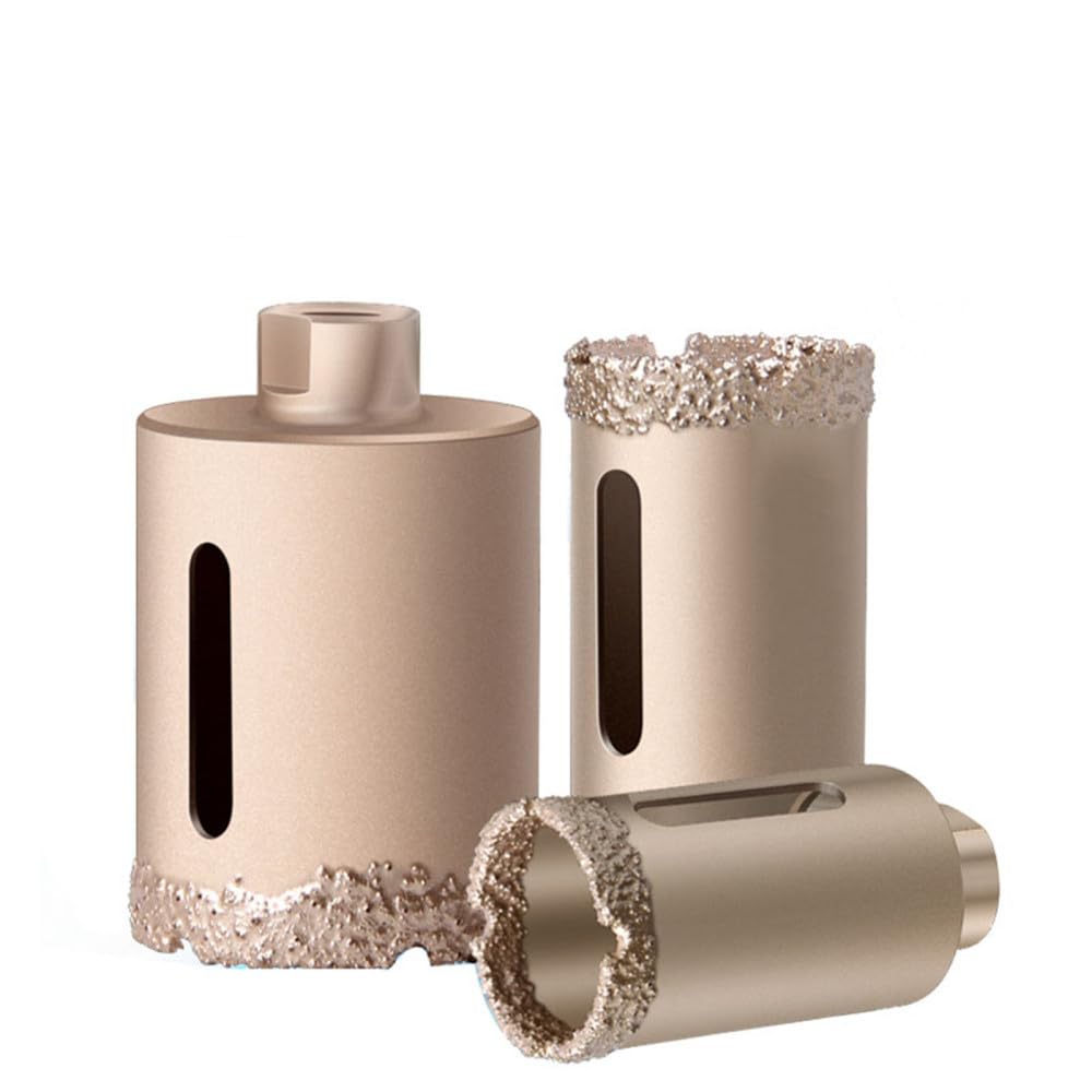 Wiertło z końcówką diamentową lutowaną próżniowo, Otwornica diamentowa z gwintem M14, lutowana na sucho, do płytek ceramicznych, granitu, marmuru 20-60 mm(35 mm)