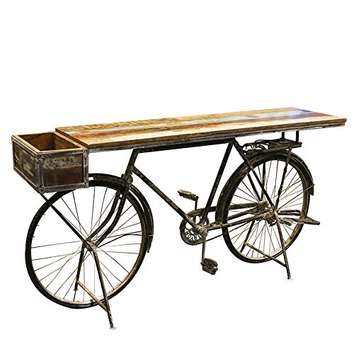 Preisvergleich Produktbild Casablanca Genialer Fahrrad Tisch 182cm Metall Regal Sideboard Bar Bike