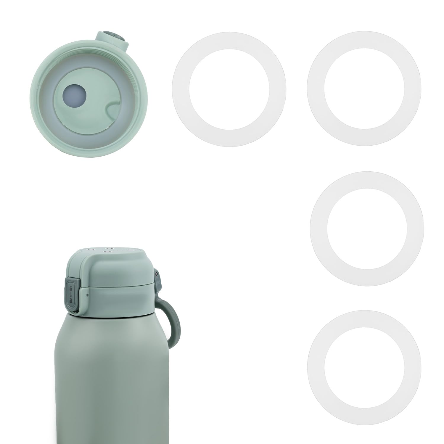 4pz Guarnizioni Ricambio per Momcozy Scaldabiberon, Guarnizioni Ricambio in Silicone Compatibili con Momcozy 17oz Portatili Scaldabiberon