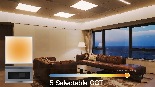 Image of 1x4 LED Flat Panel Light,Selectable 5CCT,0-10V Dimmable,5200LM,4Pack