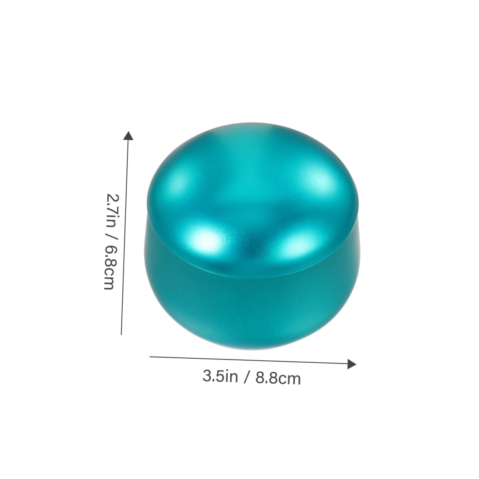 Housoutil 12pcs Belly Candle Tins Candle Holders for Home Decor Airtight Containers Modern Design