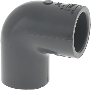 PRO-SOURCE 3/4" PVC Plastic Pipe 90 Elbow - Schedule 80, Slip x End Connections | 1 each Part #806-007