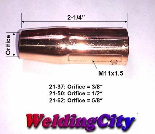WeldingCity 5-pk Gas Nozzle 21-50 1/2