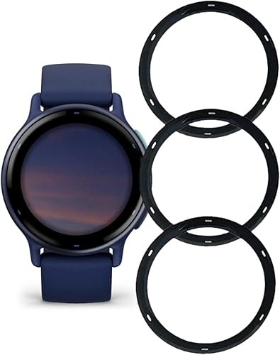 Miniatura 5 de Aemus Protector de pantalla compatible con Garmin Vivoactive 5 (paquete de 3) para reloj inteligente 3D de cobertura completa PMMA