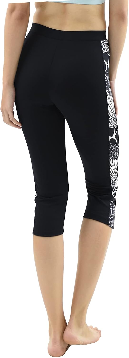 UPF50+ Capri Leggings Swimsuit Pants 