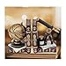 Bellaa 26355 Decorative Bookends Astronomy Vintage Retro Tellurion Galileo Sky Telescope Globe Armillary Sphere Non Skid Heavy-Duty Book Ends for Shelves & Desks