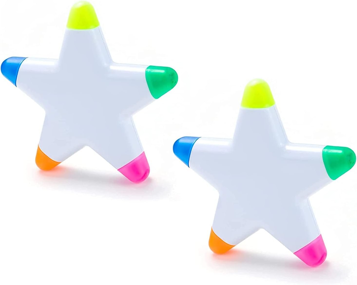 Star Highlighter Assorted Colors light Color for Kids School Homework and office Note Taking and Coloring Book Retractable highlighter Pens marker with 5 color