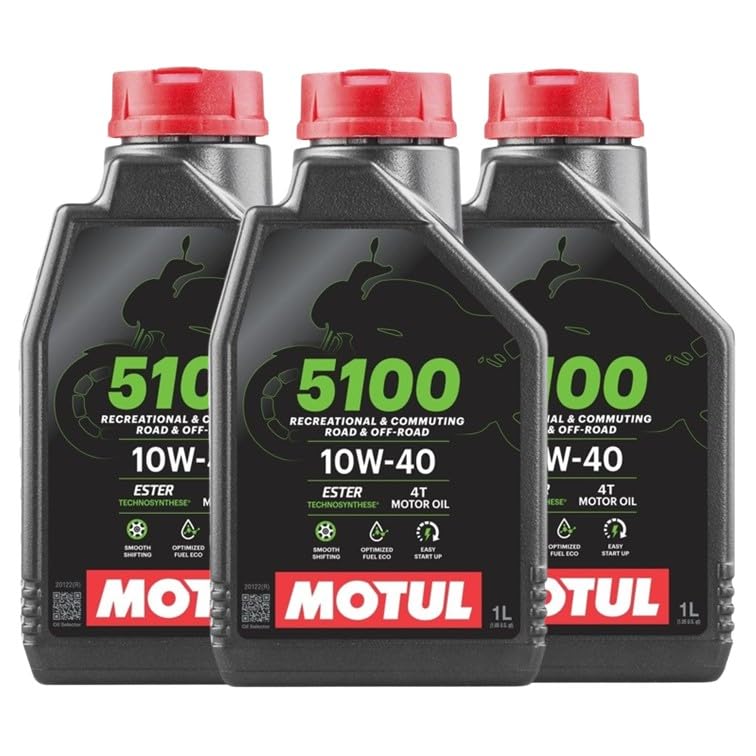 Amazon | 国内正規品 3本セット 10W-40 純正品 MOTUL 5100 4T