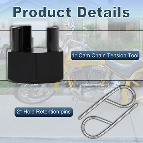 Image of AUFER Camshaft Tool Cam Chain Tensioner Unloader Kit with Hold Retention Pins Compatible With For 1999-2006 TC88 Twin Cam Big Twin | High Quality Precision steel manufacturing, CNC Machine Camshaft Tool