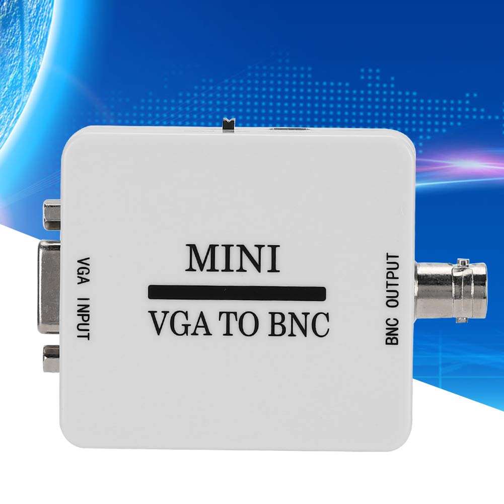 VBESTLIFE Convertitore VGA a BNC, Adattatore Video HD VGA a BNC Mini convertitore 1080P per videoconferenza Monitor Home Theater HDTV, TV, Computer, ECC.